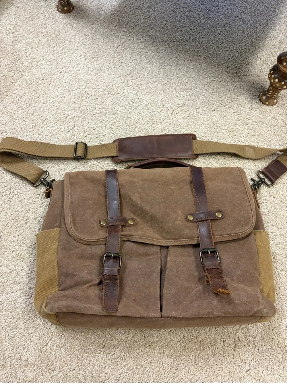 Waxed brief case